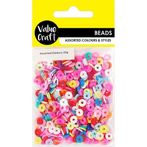 6mm Flat Circle Shape Fimo Beads